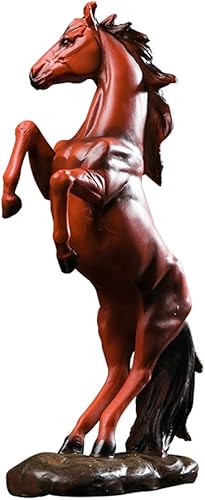 Miniatura 10 de better us Figuras de estatua de caballo, escultura de caballo de lucha de pie de resina, decoración de oficina en el hogar, adornos de decoración de