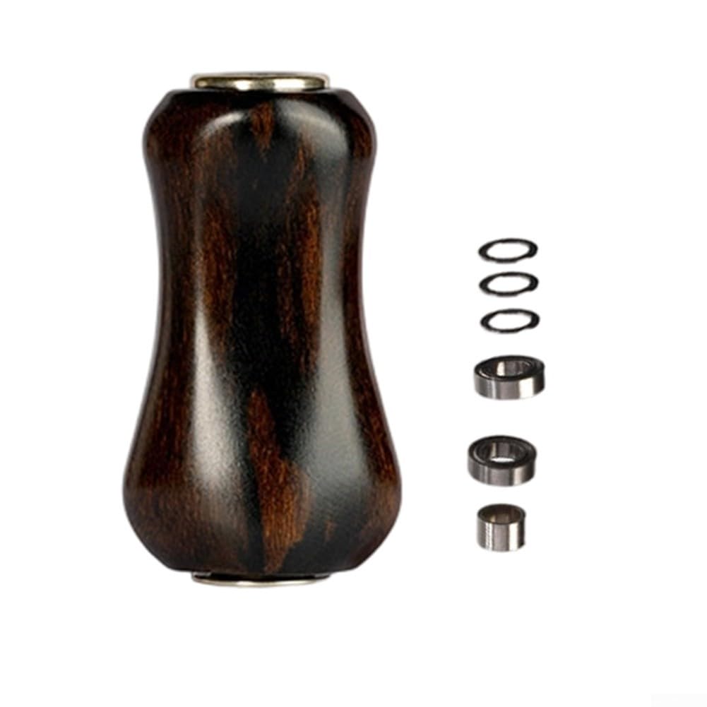 Pomello in legno naturale, 3,6 cm, per mulinelli, manico in legno naturale | Sei tipi di legno rari, motivi unici, fragranza aromatica, lunghezza 3,6 cm, forma ergonomica a pillola