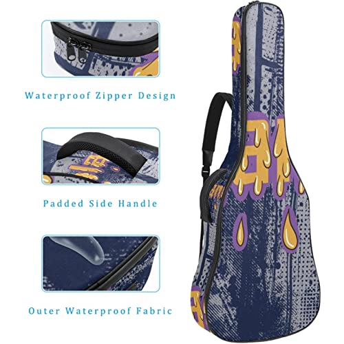 Housse de protection épaisse en éponge imperméable pour guitare acoustique, électrique, basse, guitare classique… - Les Beatles, Paul McCartney, John Lennon, RIngo Starr, George Harrison Housse de protection épaisse en éponge imperméable pour guitare acoustique, électrique, basse, guitare classique… – Image 5