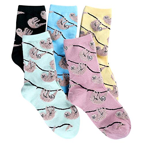 Jeasona Women’s Sloth Socks for Women Cute Sloth Gifts for Women Mom