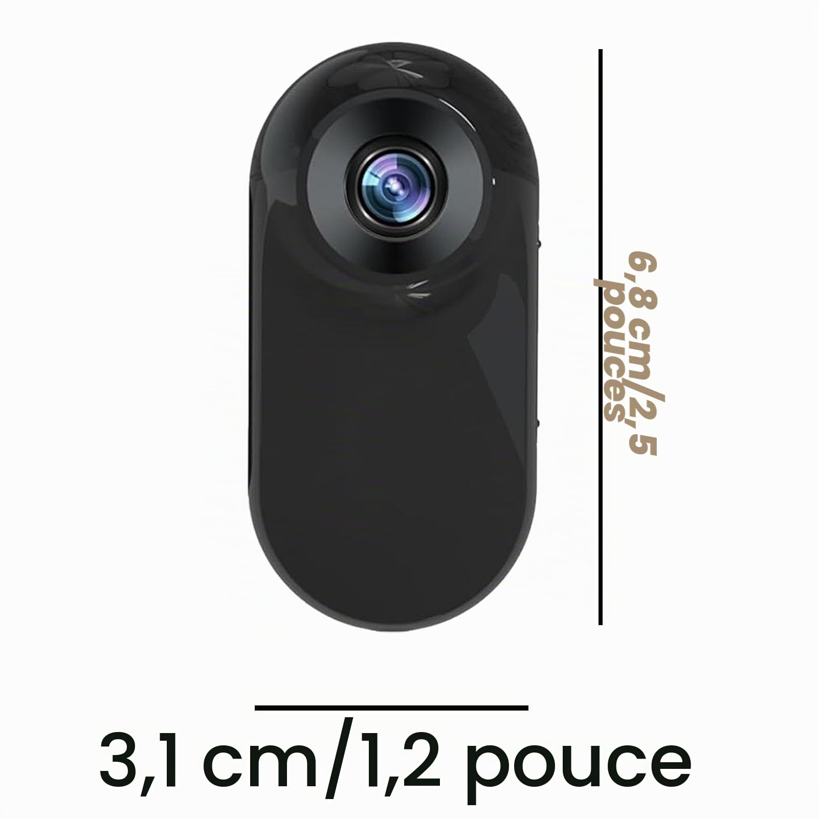 Caméra pour Collier De Chien Et Chat pour Animal De Compagnie, HD 1080p, sans Fil, Pas Besoin De WiFi, Caméra De Capture Vidéo De Haute Qualité pour Chien, Chat Et des Sports