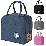 【Materiali Premium & Cerniera Migliorata】 Lo strato esterno della borse termiche sono realizzate in tessuto cationico ecologico, resistente all'acqua e allo sporco. Viene adottato il processo di cucitura del filo di tensione e il materiale isolante è ben cucito e non è facile da rompere. Abbiamo migliorato le cerniere rendendole più robuste, resistenti e meno soggette a rotture.
