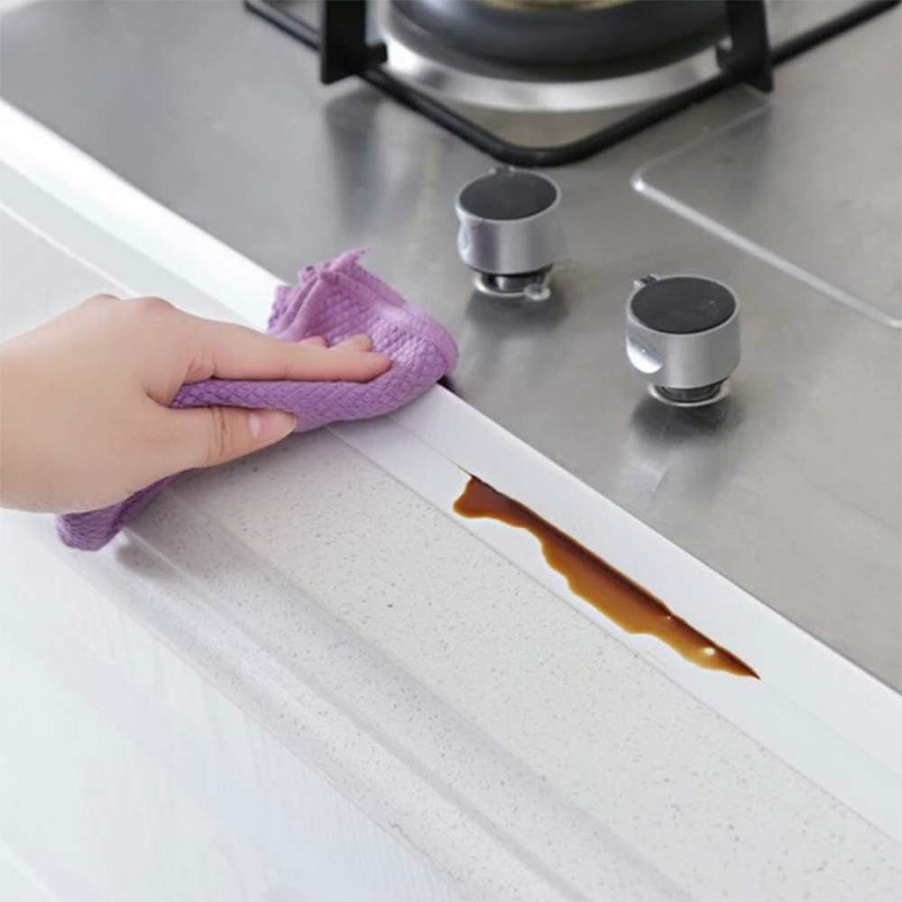 SNAILGARDEN 2 Roll White Caulk Strip, 1.5" x 10.5Ft Self Adhesive Caulk Tape with 2 Pcs Caulking Tool, Waterproof Caulking Sealing Tape for Kitchen Toilet Bathroom Bathtub Sink Basin Edge Protector : Industrial & Scientific