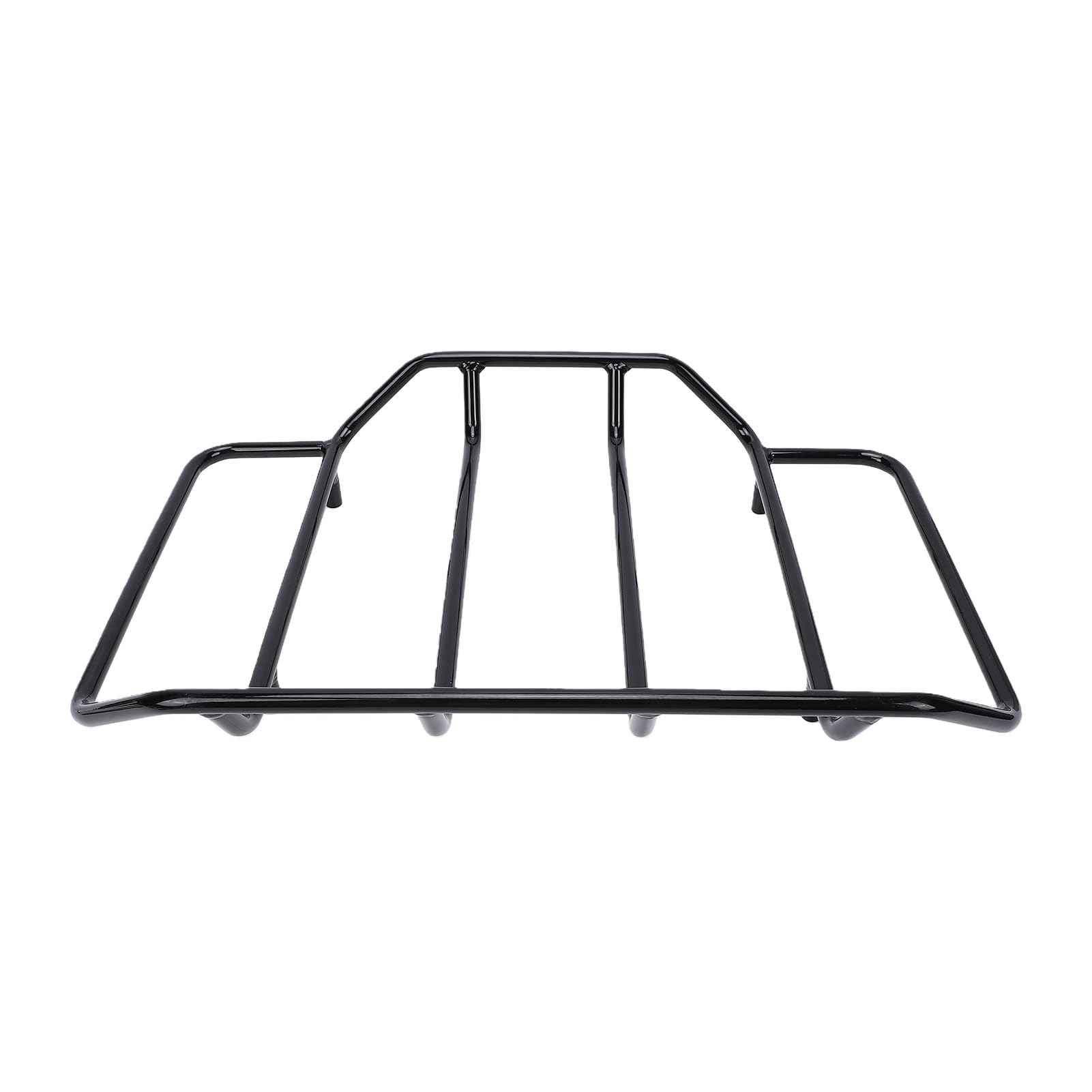 lyrlody Bagażnik Pack, Zdejmowany Czarny Metalowy Bagażnik Motocyklowy Pack z 4-punktowym Elementem Montażowym, montaż Bez Użycia Narzędzi dla Kierowców Electra Glide 1984-2024