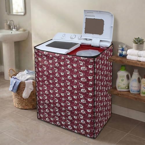 Image of DREAM CARE Waterproof & Dustproof Washing Machine Cover Top Load & Semi Automatic Suitable for 7 kg, 7.2 kg, 7.5 kg (83 x 95 x 51 cms)