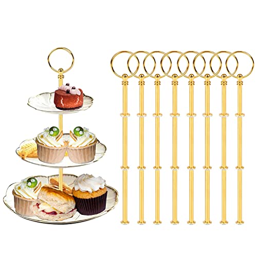 Auped Etagere Stangen 4 Sets Goldene Farbe Metallstange Mittellochausstech...