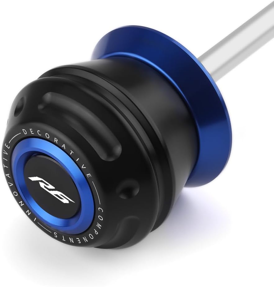 Motorcycle Front Wheel Axle Fork Slider Crash Protector Compatible With Y.amaha YZF R6 2017 2018 2019 2020 2021 | YZF-R6 YZFR6 YZF600 Accessories (blue)