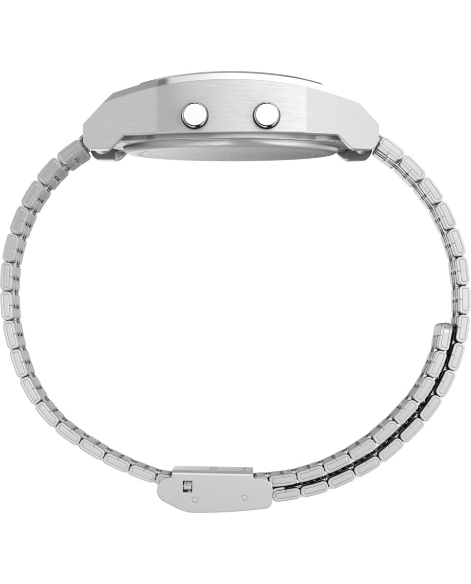 Timex Montre Unisex Digitale avec Un Bracelet en Acier Inoxydable T80