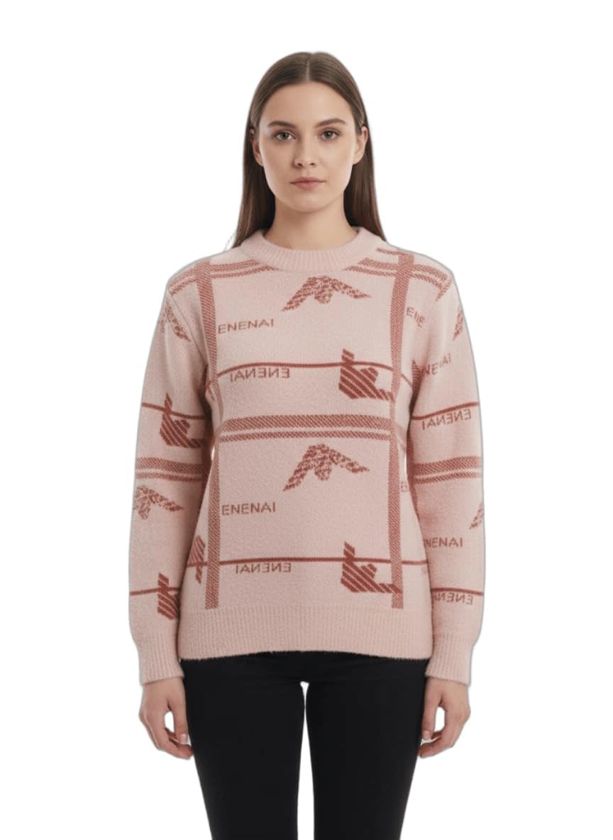straus Women Hair Touch Wool Round Neck Solid Full Sleeve Sweater | Winter Wear Casual Stylish | Pullover Office Wear-picture-11