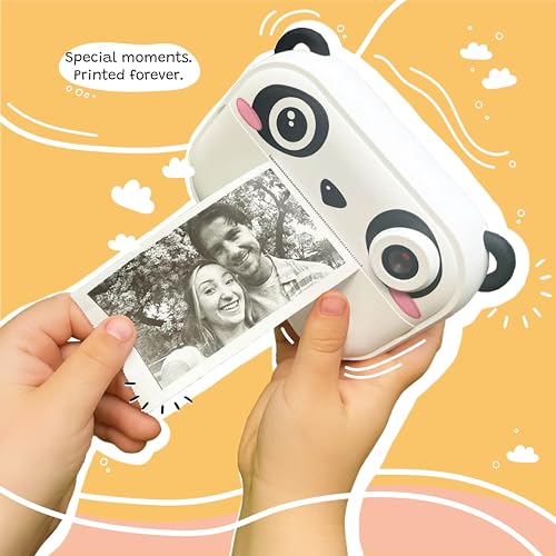 Image of Instant Print Kids Digital Camera & Video Camcorder with Selfie Camera by Kidamento, Scavenger Hunt Momento Book, 32GB Memory Card - Model P