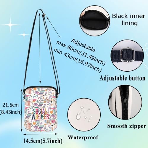 G2TUP Social Worker Crossbody Bag Social Workers Gifts Social Work Travel Shoulder Bag Social Volunteer Survival Kit2
