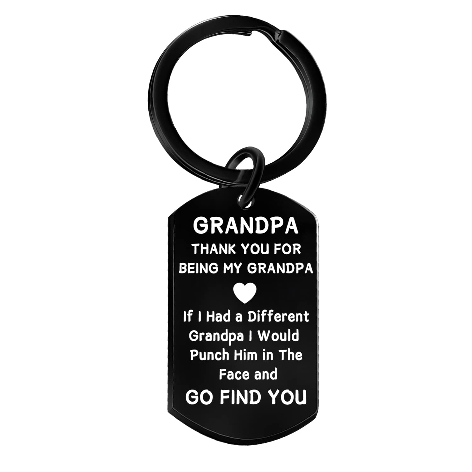 malyunin Funny Grandpa Gifts Grandpa Keychain From Grandson Granddaughter Birthday Christmas Gifts For Grandfather