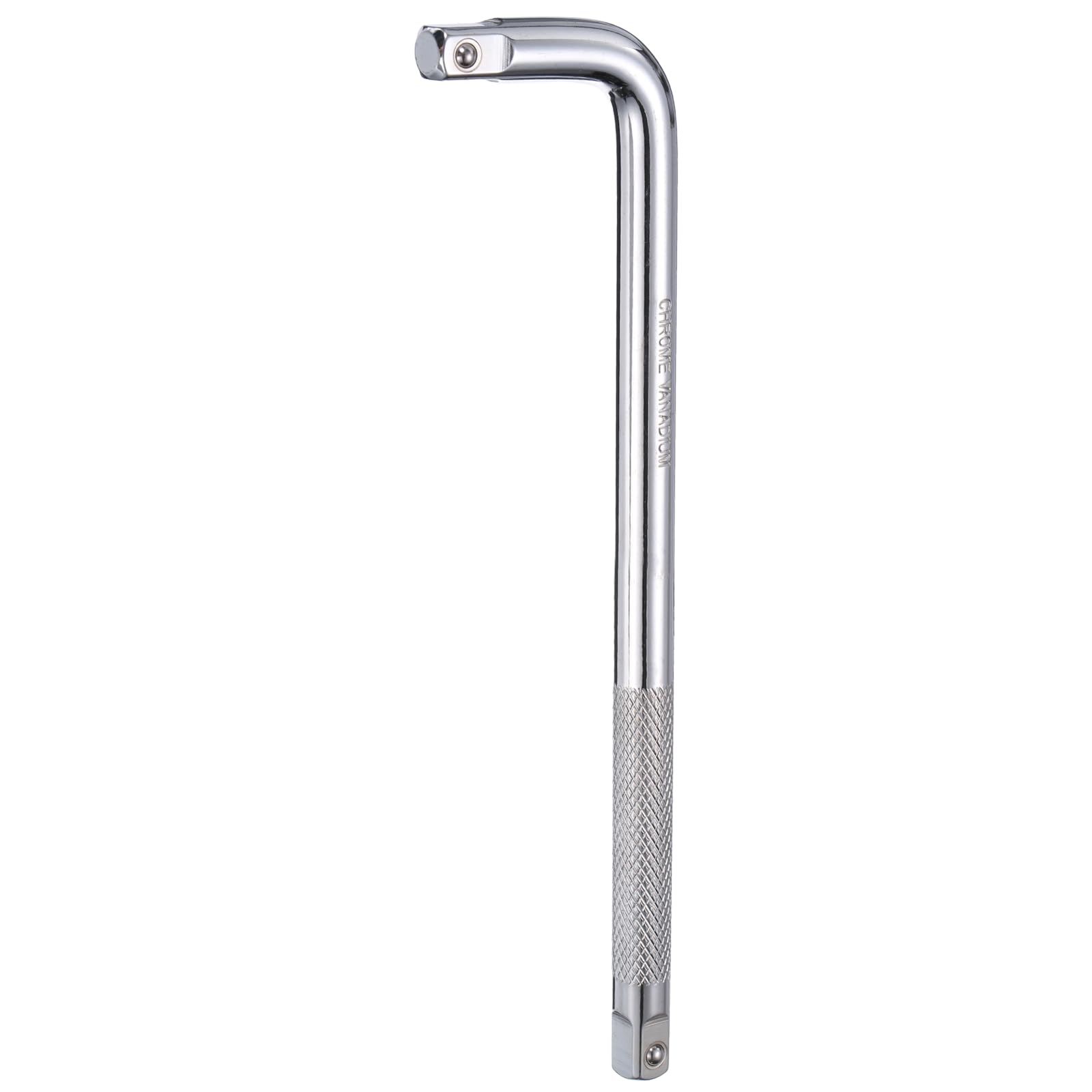 sourcing map Socket Breaker Bar 1/2" Drive 14" Long 40CR Alloy Steel L-Shape Extension Bar Axle Nut Socket Wrench for Car Mechanical Equipment Repair, Silver