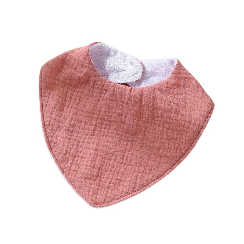 Double Layer Crinkled Muslin Bibs – Ultra-Soft, Absorbent & Breathable Baby Bibs for Teething & Feeding-image-30