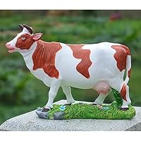 牛　うし　焼物　レア　可愛い　置物 置物 動物 可愛い ウシの置物 リアルな 牛2タイプ 2点セット