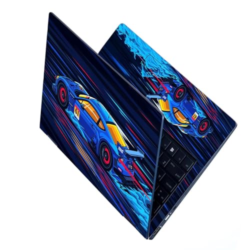 Image of PIXELARTZ Full Body Laptop Skins Sticker Laminated HD Quality Vinyl fits Upto 15.6 inches Compatible with Dell, Lenovo, Acer, HP, Asus -Self-Adhesive (Subaru BRZ)