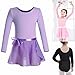 iMixCity Gimnasia Danza Leotardo Traje de Ballet de Manga Larga para Niñas...