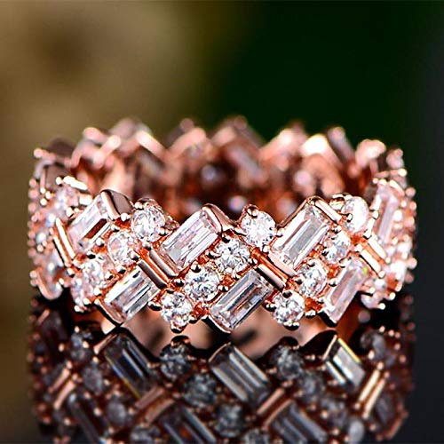 European And American Luxury Zircon Inlaid Women'S Ring Valentine'S Day Mother'S Day Wedding Gift2