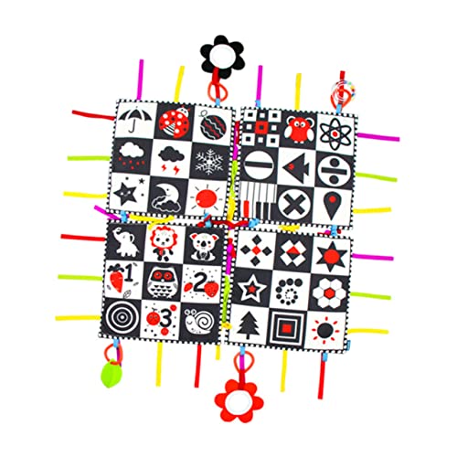 WATIIFUFU ベビークロールマット 床用ベビーマット 折りたたみ式クロールマット 動物エリアラグ 床の敷物 や幼児向けのプレイマット タミータイムマット ポリエステル Stripe