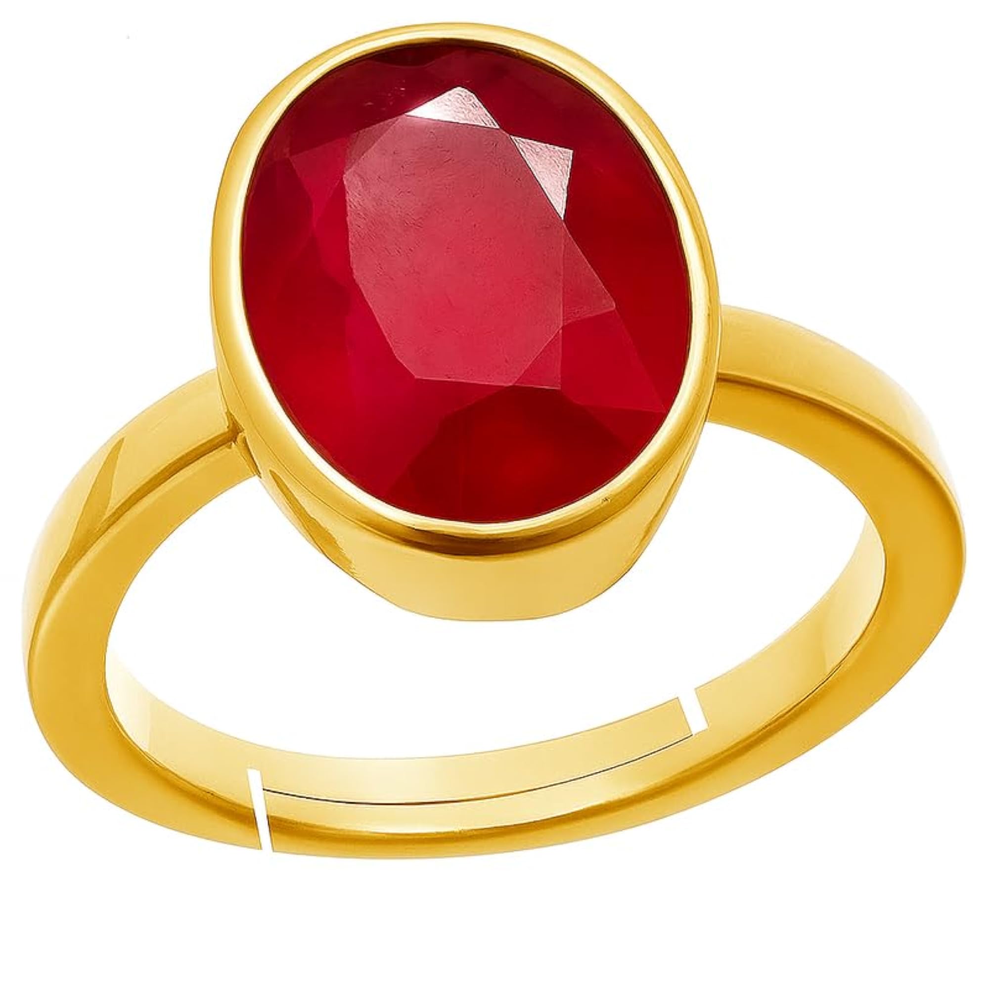 Premium Ruby Handcrafted Panchdhatu Adjustable Ring, 11.25 Carat