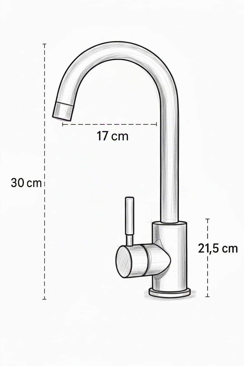 Faizee Home | Granitspüle 75x44 cm Beige – Beidseitig montierbare Einbauspüle aus Granit für moderne Küchen | Inkl. farblich passender Armatur, Spülkorb & Siphon-Set