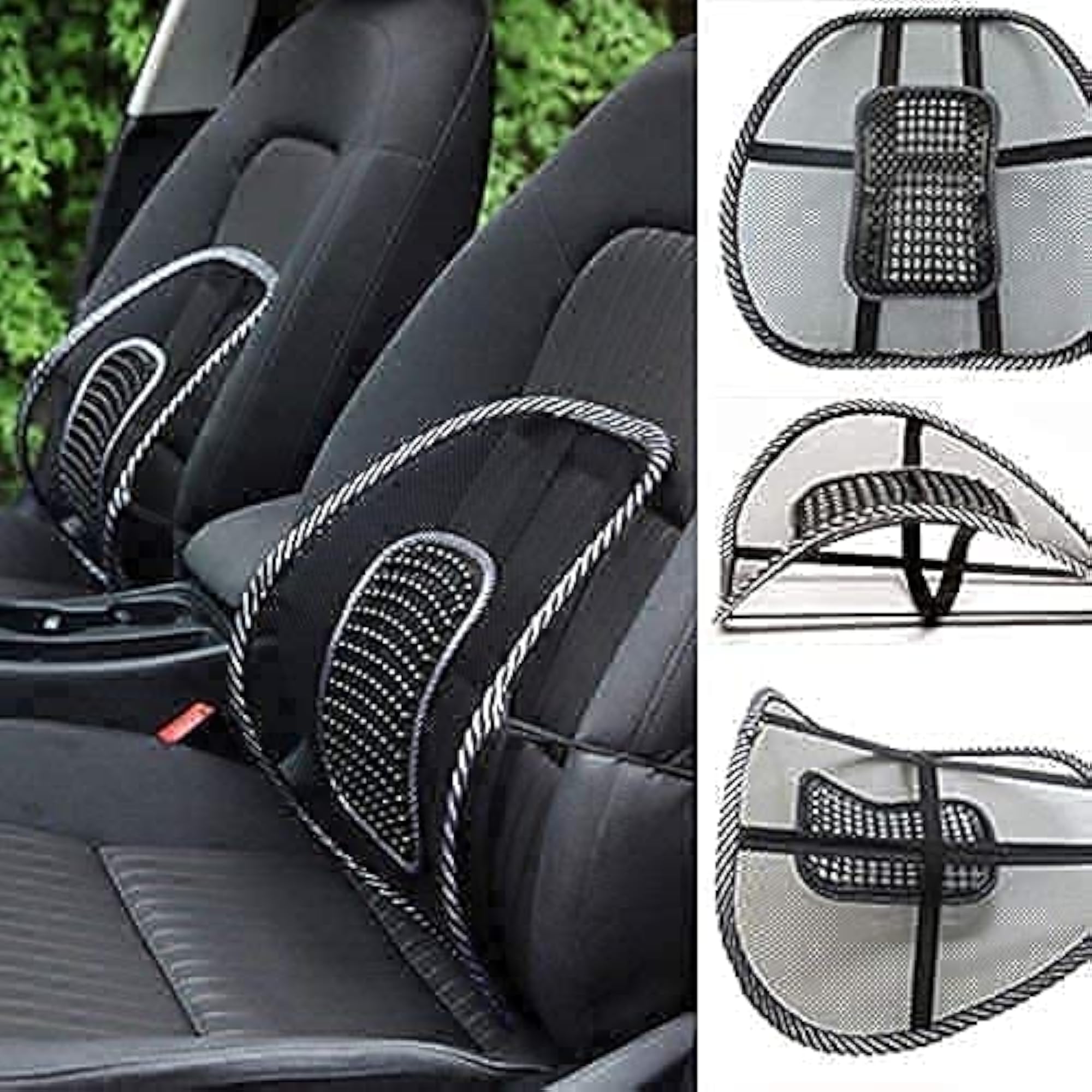 Mesh Back Support with Lumbar Cushion for Chair
