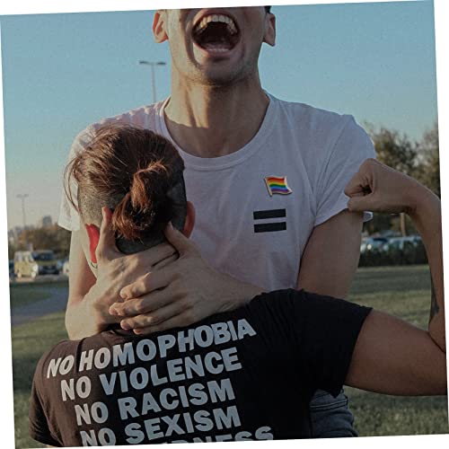 Aboofan 2Pcs Brooch Gifts For Men Rainbow Enamel Pin Metal Brooches Fashion Jewelry Rainbow Brooch Flag Pattern Brooches Man Jewelry Rainbow Lapel Brooch Pin Lovely Badges Cloth Metal #TOP4