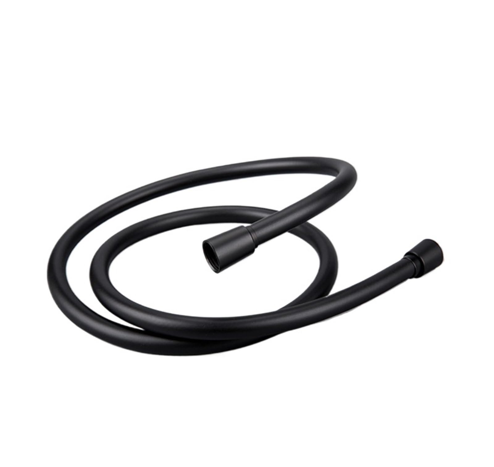 PVC High Pressure ，Compatible for Silver，Black Smooth Shower Hose for Bathroom Handheld Head Flexible Plumbing Anti Winding GI/2 Universal(PVC 1.2M Black)