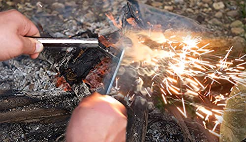 10 Pcs Camping Emergency Fire Starters,Rod Magnesium Rod Flint, Ferrocerium Flint Premium Lighter-Survival Tool Kit For Outdoor Camping Living Survival Outdoor Flint Stick Camping Supplies #TOP3