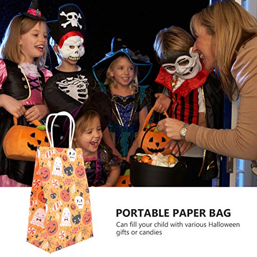 Bolsa de presente de Halloween Cabilock 10 peças de papel doce sacola de artesanato doce de Hallowee