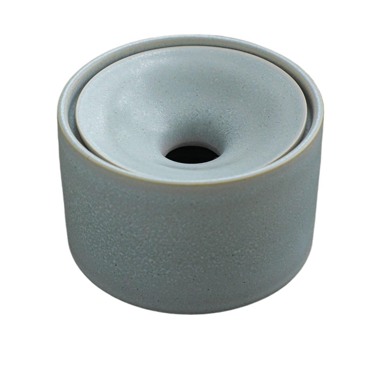 Ashtrays Round Ceramic Ashtray for Home Living Room Office, Tea Table Simple Funnel Lid to Prevent Flying Ash Decor