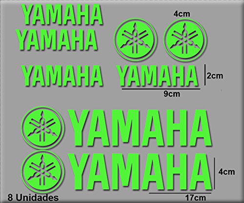 Ecoshirt TG-7QN5-DPCS Autocollants Autocollants pour Moto GP Xmax R122 Vert