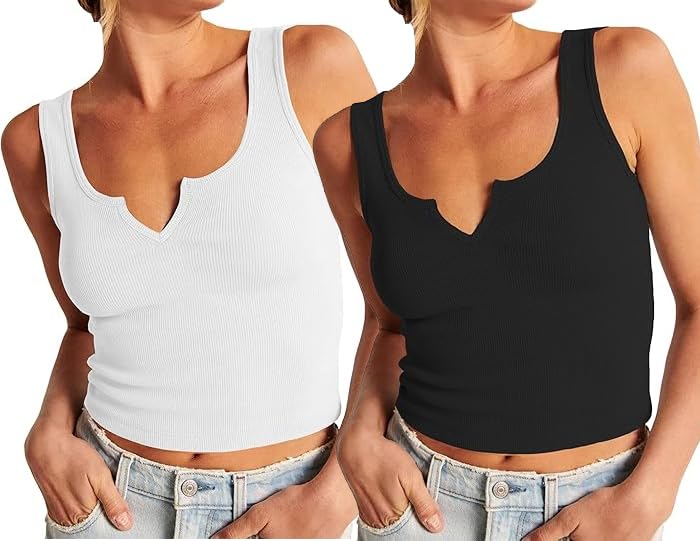 Image of Women's Stylish & Premium Cotton Tank Top & Crop Top for Women