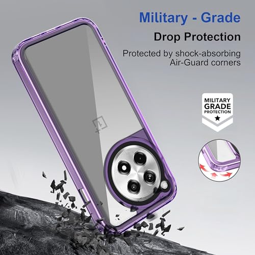 Image of Zapcase Back Case Cover for OnePlus 13R 5G | Compatible for OnePlus 13R 5G Back Cover | Case Cover with Camera Protection | (TPU + PC | Translucent Purple)