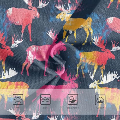 Little Girls' Soft Cotton Underwear Kids Breathable Comfort Moose Panties Briefs Toddler3