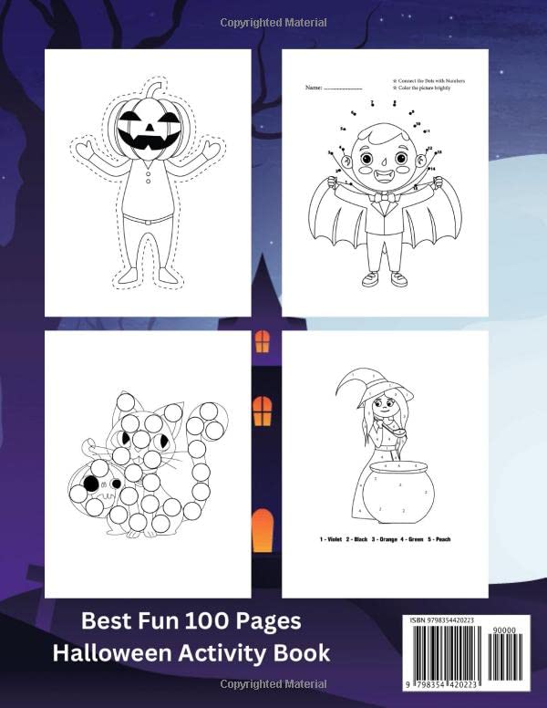Happy Halloween Activity Book For Kids Ages 7-12: A Fun And Awesome Kids Halloween Theme Learning Activity Book For 7-12, 8-12 With Coloring Pages, ... And More (Best Halloween Activity Gifts) image 3