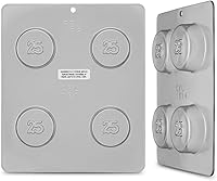 Vista 4 de Molde de caramelo de chocolate para sándwich de galletas de Oreo 25th Anniversary or Birthday 1614