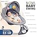 Jool Baby Nova Swing for Newborns - Electric Motorized Infant Swing, Bluetooth Music, 10 Preset Melodies, Remote (Updated Model, Gray)