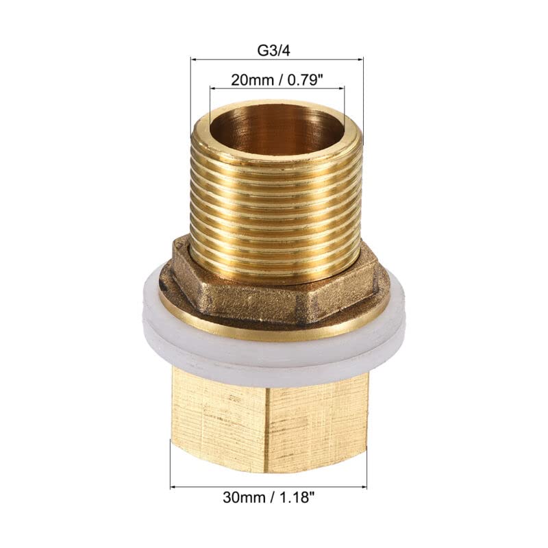 Tool parts Bulkhead Fitting - G3/4 Male 0.95