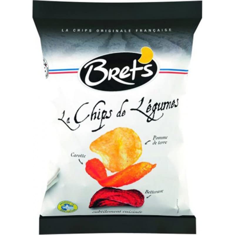 Bret's La Chips de Verduras Patatas Zanahoria Remolacha 100 g (lote de 6)