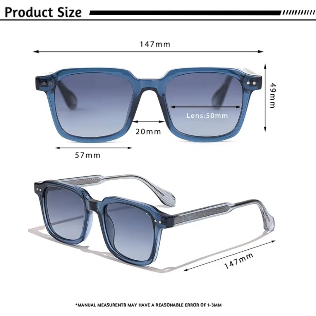 Gafas de sol retro de moda para hombre, montura cuadrada grande, gafas de sol para mujer, gafas de sol para exteriores, viajes, fiestas y compras.