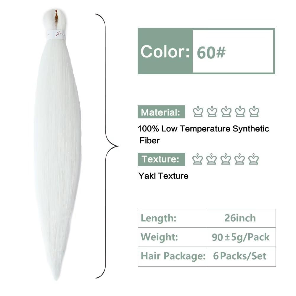 YDDM Capelli Per Treccine Africane Morado Extension Treccine Texture Yaki Easy Install per Principianti 32 Pollici 3 Pezzi Capelli Leggeri e Naturali per Box Braids, Twist e Crochet — view 214
