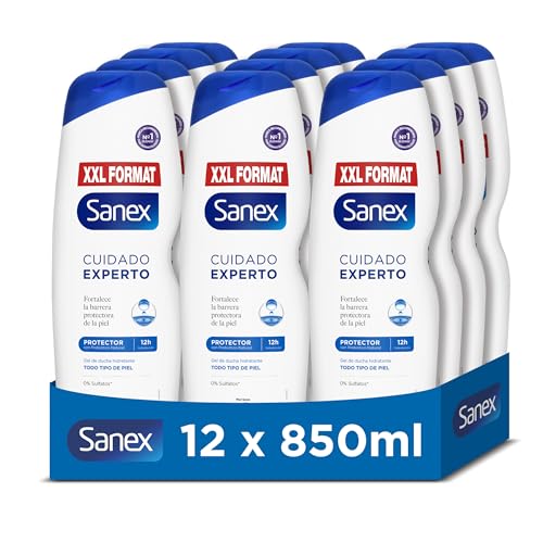 Sanex Cuidado Experto Protector, Gel de Ducha o Baño, Todo Tipo de Piel, Hidratación Profunda,...