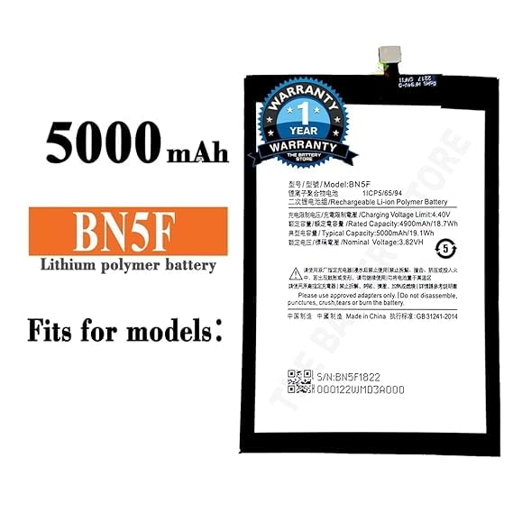 Image of THE BATTERY STORE Original BN5F Battery for Redmi Poco M4 Battery with 1 Year Warranty****(NN27)