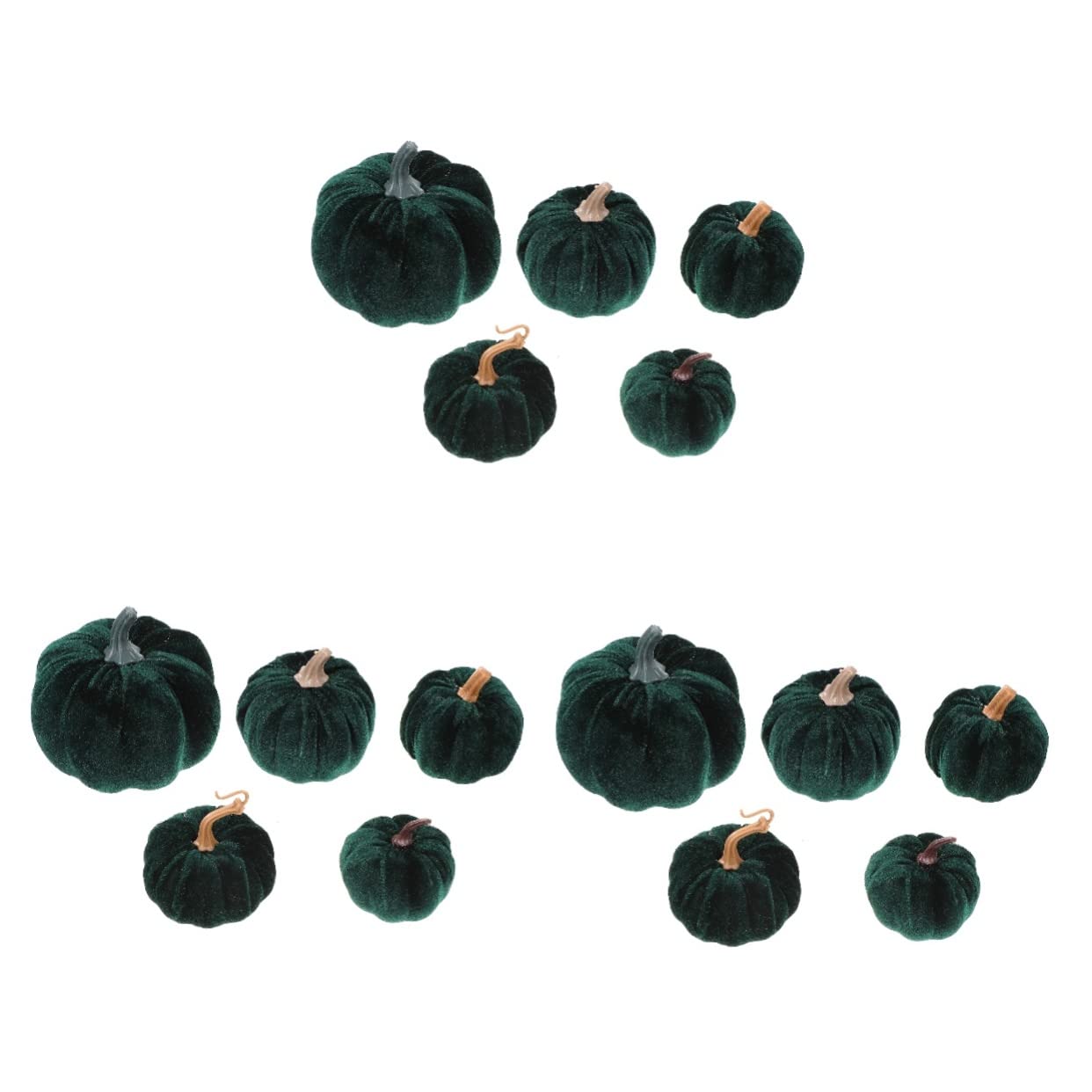 Tofficu 3 Set Di Zucche Artificiali Finte Realistiche 6 Pezzi Set Di Oggetti Di Scena Per Foto Per Halloween Ringraziamento Decorativi Per Feste Bar Palco 5 Pezzi*3