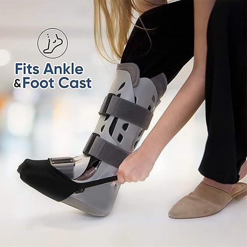 Miniatura 4 de Fundas para los dedos de los pies, calcetines de recuperación de yeso suave, protector de pies para mantener los dedos cubiertos, ajuste para la