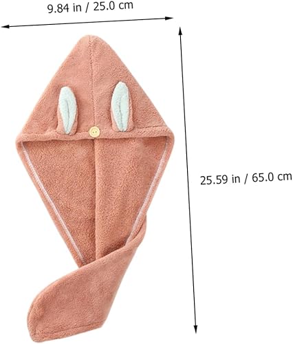 Miniatura 3 de 1pc Gorro de pelo seco Toalla de secado de pelo Toalla de pelo Niñas Sombreros Microfibra Toalla Seca Cabello Gorro Secado Rápido Sombrero de