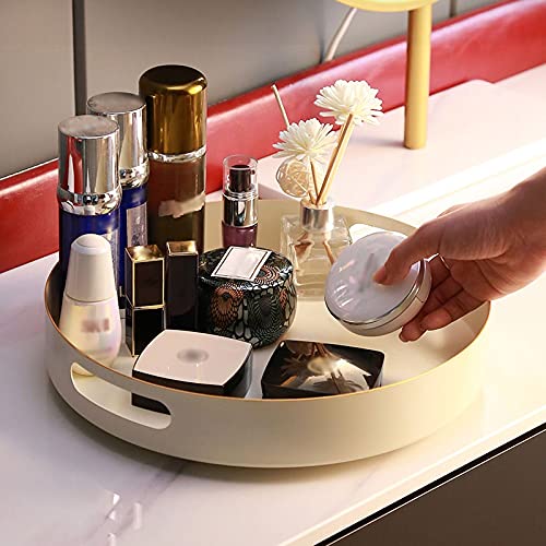 Organiseur de Maquillage Table de coiffeuse rotative Table de stockage cosmétique Plateau de bureau Soins de la peau Produit Bac de stockage Perfume Rouge à lèvres Rangements pour produits cosmétiques