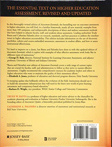 Assessment Essentials: Planning, Implementing, and Improving Assessment in Higher Education (The Jossey-bass Higher and Adult Edcation) - Image 2