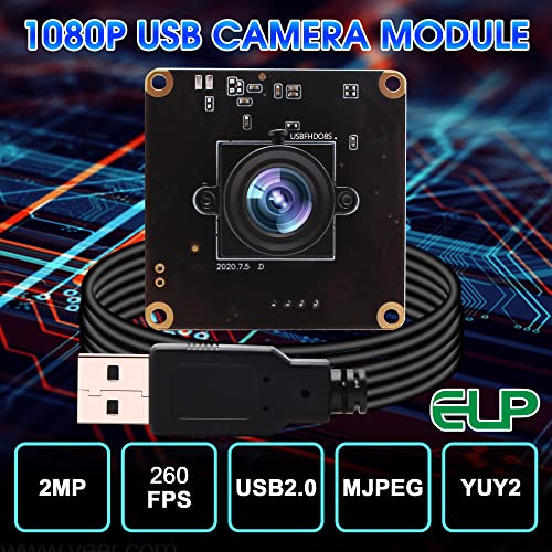 Module caméra USB 260 fps 1080p grand angle pour Linux Windows Mac et Raspberry Pi - 5